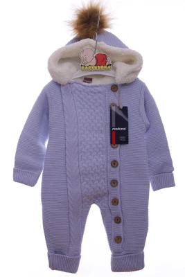 Чоловічок в'язка для хлопчика на хутрі Модники блакитний