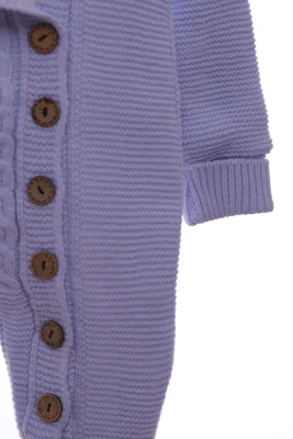 Чоловічок в'язка для хлопчика на хутрі Модники блакитний