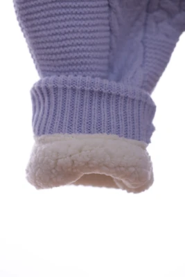 Чоловічок в'язка для хлопчика на хутрі Модники блакитний