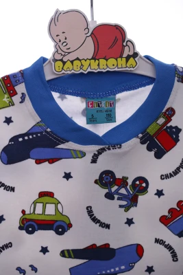 Піжама для хлопчика трикотажна Чемпіон синій Cit Cit Kids