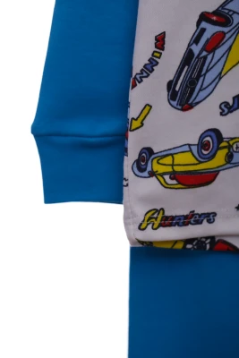 Піжама для хлопчика трикотажна з Машинами бірюзова Cit Cit Kids