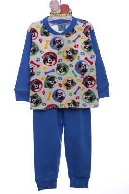 Піжама для хлопчика трикотажна з Песики синя Cit Cit Kids
