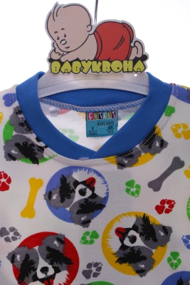 Піжама для хлопчика трикотажна з Песики синя Cit Cit Kids