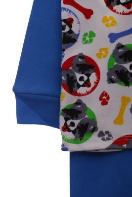 Піжама для хлопчика трикотажна з Песики синя Cit Cit Kids