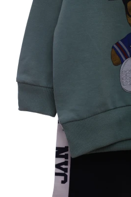 Костюм для хлопчика двонитка "NYC" оливковий