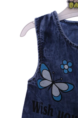 Сарафан котоновий з Метеликами синій Akira