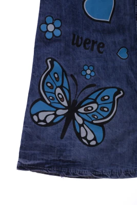Сарафан котоновий з Метеликами синій Akira