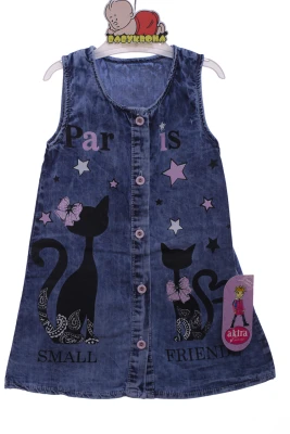 Сарафан котоновий з Кішечками синій Akira