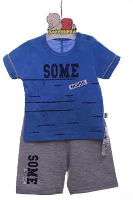 Шорти з футболкою для хлопчика трикотажні Beboo "Літо" сині
