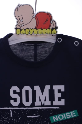 Шорти з футболкою для хлопчика трикотажні Beboo "Літо" темно сині