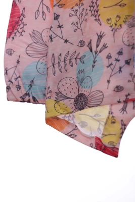 Кофта для дівчинки двонитка Citcit в Квіти персикова