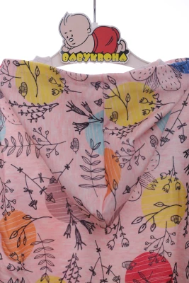 Кофта для дівчинки двонитка Citcit в Квіти персикова