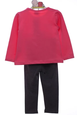 Велосипедки з водолазкою для дівчинки трикотажні Citcit "Селфі" рожеві