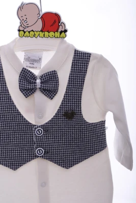 Чоловічок з шапкою для хлопчика трикотажний Модний сірий