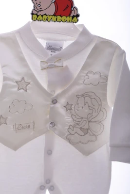 Чоловічок з шапкою для хлопчика трикотажний Ангелочок бежевий