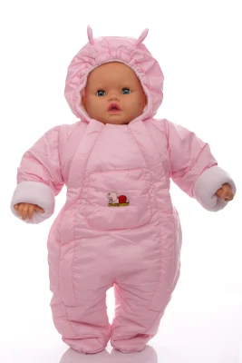 Чоловічок на флісі для дівчинки Babykroha ніжно рожевий