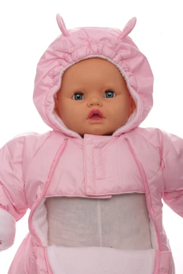 Чоловічок на флісі для дівчинки Babykroha ніжно рожевий