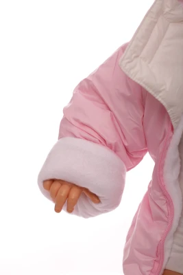 Чоловічок на флісі для дівчинки Babykroha ніжно рожевий