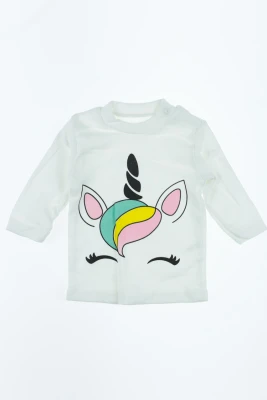 Водолазка із напівкомбінезоном для дівчинки інтерлок "Horse" жовтий