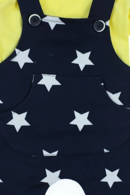 Водолазка з напівкомбінезоном інтерлок "Star" жовтий