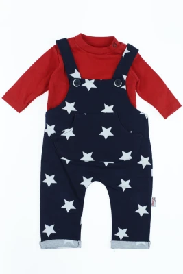 Водолазка з напівкомбінезоном інтерлок "Star" червоний