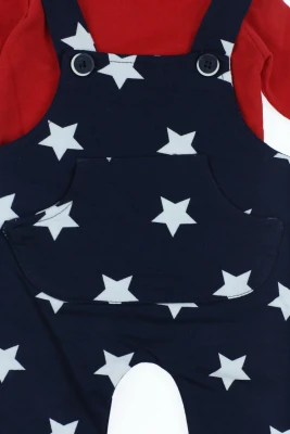 Водолазка з напівкомбінезоном інтерлок "Star" червоний