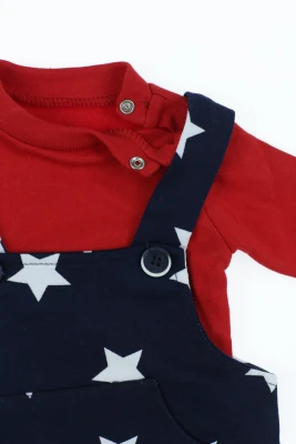 Водолазка з напівкомбінезоном інтерлок "Star" червоний