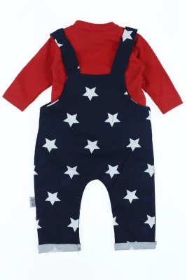 Водолазка з напівкомбінезоном інтерлок "Star" червоний