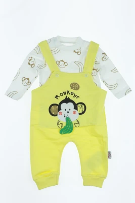 Водолазка із напівкомбінезоном інтерлок "Monkey" жовтий