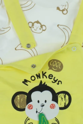 Водолазка із напівкомбінезоном інтерлок "Monkey" жовтий