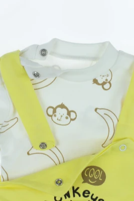 Водолазка із напівкомбінезоном інтерлок "Monkey" жовтий