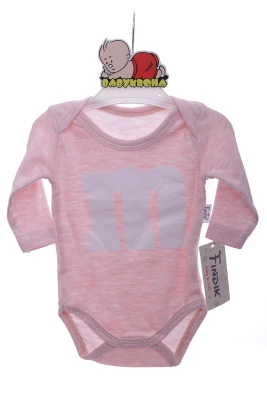 Боді з довгим рукавом для дівчинки "М" рожеве інтерлок Murat Baby