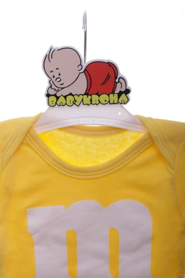 Боді із довгим рукавом інтерлок "М" жовте Murat Baby