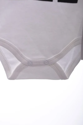 Боді з довгим рукавом інтерлок "М" біле Murat Baby