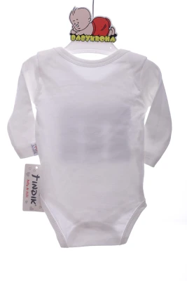 Боді з довгим рукавом інтерлок "М" біле Murat Baby