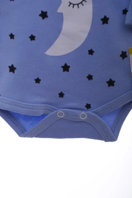 Боді з довгим рукавом для хлопчика Night блакитне Murat Baby