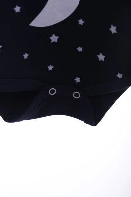 Боді з довгим рукавом інтерлок Night синє Murat Baby