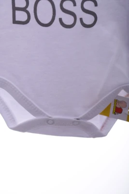 Боді з довгим рукавом інтерлок Mini Boss біле Murat Baby