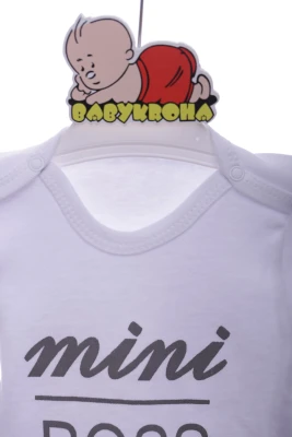 Боді з довгим рукавом інтерлок Mini Boss біле Murat Baby