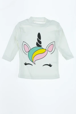 Водолазка з напівкомбінезоном для дівчинки інтерлок "Horse" червоний