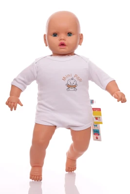 Боді з коротким рукавом білий інтерлок Mini papi