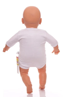 Боді з коротким рукавом білий інтерлок Mini papi