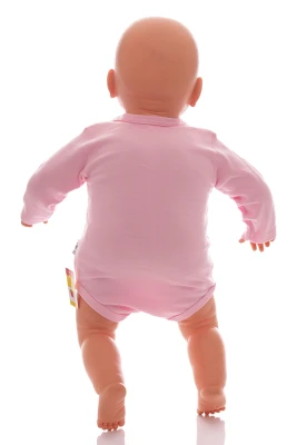 Боді з довгим рукавом інтерлок I love mama papa рожеве MiniPapi