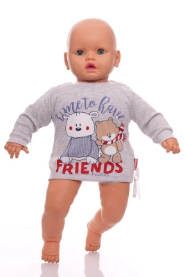 Водолазка для хлопчика трикотажна Friend's сіра