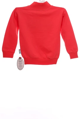 Водолазка на флісі для дівчинки трикотажна Love червона