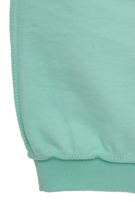 Водолазка на флісі для дівчинки трикотажна Love бірюзова