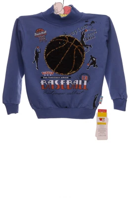 Водолазка на флісі для хлопчика трикотажна Basketbol синя