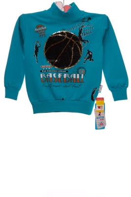 Водолазка на флісі для хлопчика трикотажна Basketbol зелена