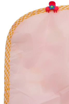 Клейонка-пелюшка для дівчинки рожева Сніговик 50*70 см Murat Baby