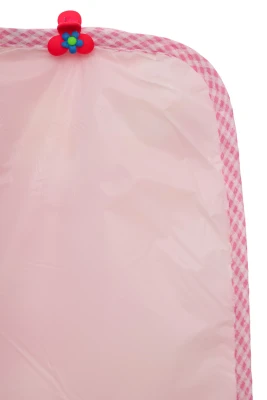 Клейонка-пелюшка для дівчинки рожева Сніговик 50*70 см Murat Baby